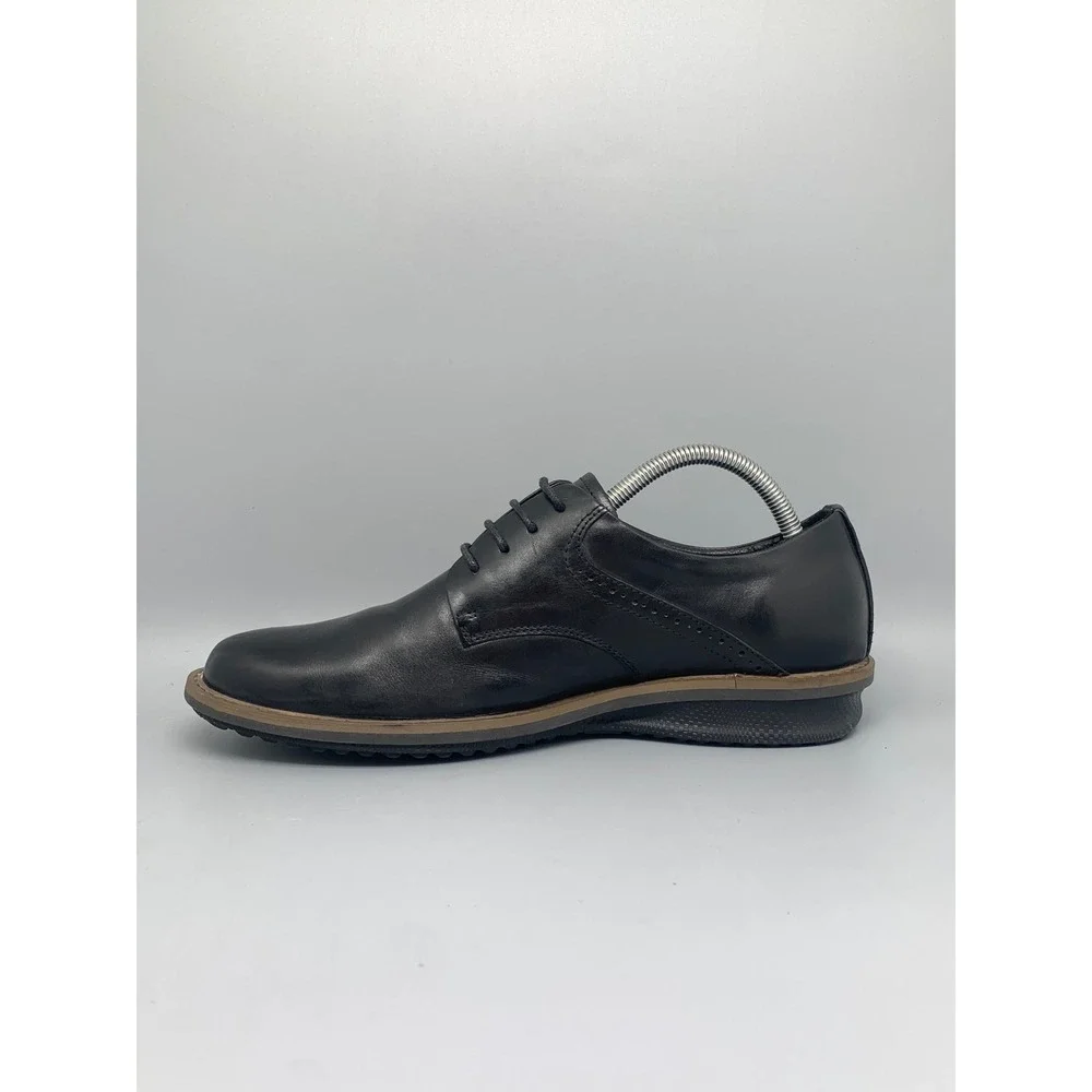 ECCO Helsinki 2.0 Black Leather Derby‎ Shoes 500164 Men's Sz 8-8.5 (EU 42)